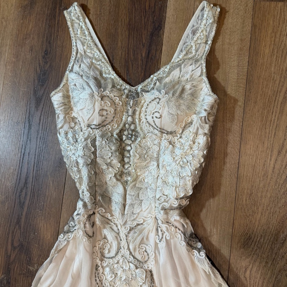 Vintage Y2K Beaded Dress Vintage Beaded Dress Sue Wong Vintage Wedding Dress - Picture 8 of 17